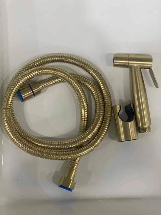New Stainless Steel heavy duty Toilet shower bidet sprayer multi purpose toilet shower withstand high pressure golden muslim shower