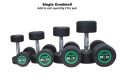 Beast Fitness Rubber Coated  Exercise Dumbbell ( Single Dumbbell Add to Cart Quantity 2 For Pair). 