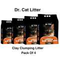 Dr. CAT LITTER CLAY CLUMPING LITTER 5L PACK OF 4  |Unscented Litter | Pet Supplies| Cat Litter| |Cat Accessories |. 