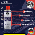 THREE GUYS Anti-Rust Lubricant Spray | Penetrating Oil, Rust Remover & Multi-Purpose De-Rust Spray | German Engineered. 