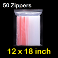 Zipper - zip lock airtight plastic shopper bag. 