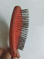 Hard Plastic Hair Brush Wooden Style In Steel Pin Without tips Paddle Brush. 