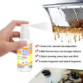 30Ml Household Kitchen Heavy Oil Grease Cleaner Strong Detergent Cleaning Bubble Decontamination Spray Cleaner brand new and good quality. 