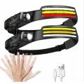 Headlamp COBA CB-689-3 rechargeable with motion sensor and red light. 