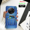 Xiaomi Redmi A3 Back Cover - Jeans Soft Case. 