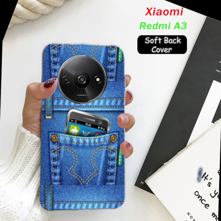 Xiaomi Redmi A3 Back Cover - Jeans Soft Case