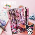 Kuromi Ball Pen Metal Pendant Press Gel Sanrio 0.5mm Black Water-Based Student Exam Signature Stationery Wholesale Exchange Gifts. 