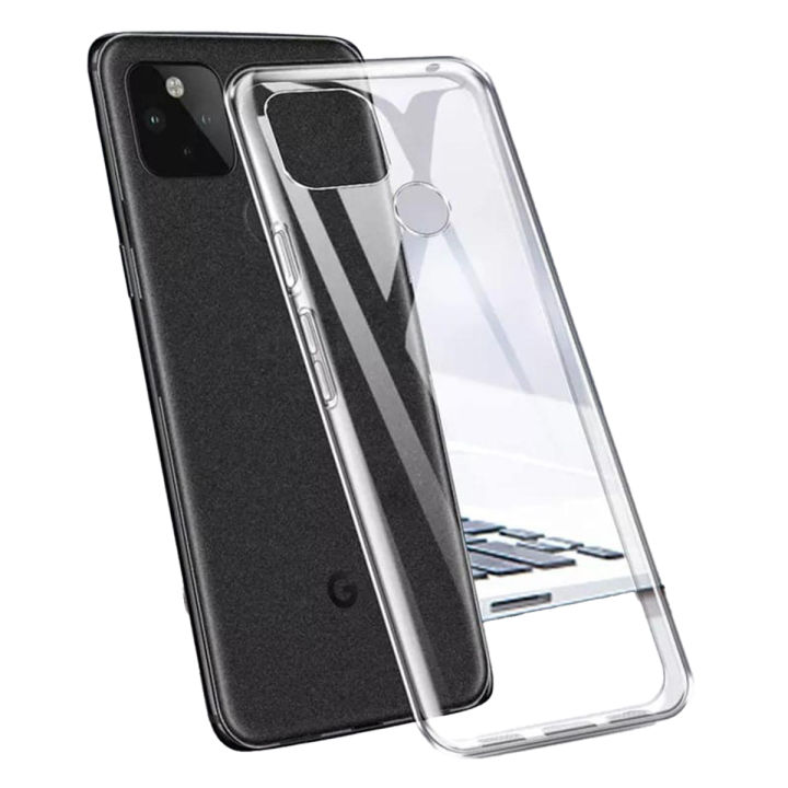 Google Pixel 4A (5G) inches Back Cover Crystal Transparent