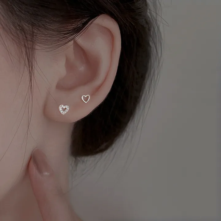 3Pcs/set%20Diamond%20Love%20Heart%20Stud%20Earrings%20Women's%20Earrings%20Mini%20Delicate%20Earrings%20Jewelry%20XIEGONG%20-%20Image%205