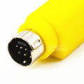 7 Pin S-Video Mini Din Male to RCA Female Cable Adapter / 7-pin S-Video to Composite RCA Cable. 