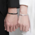 Bamboo Design Adjustable Woven Rope Bracelet for Couples Men Women. 