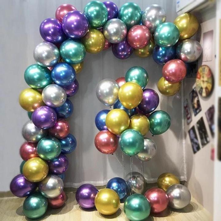 25pcs Metallic balloons for birthday wedding party Happy Birthday Foil balloons Decoration Birthday theme set Birthday accessories Birthday theme decoration