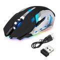 LED Wireless Optical Gaming Mouse Rechargeable X7 High Resolution Mouse. 
