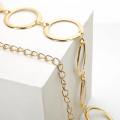 Fashion Metal Chain Waist Belt for Women Circle Chain Waist Belt for Girls Size 60cm-100cm Adjustable New Trendy Style Belts for Gift Birthday and Valentine Day Gift for Girl. 