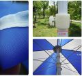 Garden Parasol 2.4M Outdoor Market Table Umbrella, Height Adjustable Beach Parasol for Patio Deck Backyard and Pool, Multicolored. 