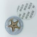 LONE STAR SILVER EDITION Texas Emblem Metal. 
