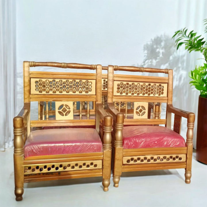 Pure Wooden Sofa Set 4Seater