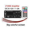 12V 50W Amplifer MP3 WAV Module Bluetooth Decoding Board  Car USB TF Card Slot / USB / FM / Remote Decoding Board Module. 