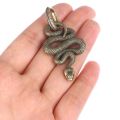 【2023NEW】Brass Snake Key Ring Boa Key Chain Outdoor Small Accessories DIY White Snake Car Hanging Keychain. 