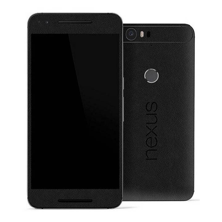 NEXUS 6P Black Common Leather Texture Mobile Skin