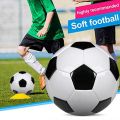 Size 5 Professional Training Soccer Balls PU Leather Black White. 