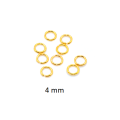 JumpRings 150 Pieces | 3mm | 4mm | 5mm | 6mm | 7mm | Golden Silver Findings Jump Rings for DIY  Jewelry making accessories. 