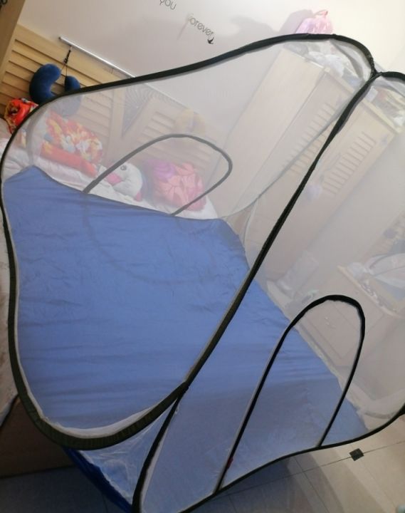 ESHAL%20Peaceful%20Sleep%20Double%20Bed%20Mosquito%20Net%20%20Korean/Taiwani%20Mesh%20%20Multicolor%20Machar%20Dani%20%20Heavy%20Steel%20Wire%20Frame%20%20Folding%20Full%20Size%20Bed%20Net%20%20Best%20Quality%20-%20Image%204