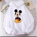 CUTE MICKEY CARTOON Hoodie New And Trendy Printed Kangaroo Hudie Pocket Drawstring Pullovers Clothing Long Sleeves Export Quality Winter Wear For Girl & Women. 
