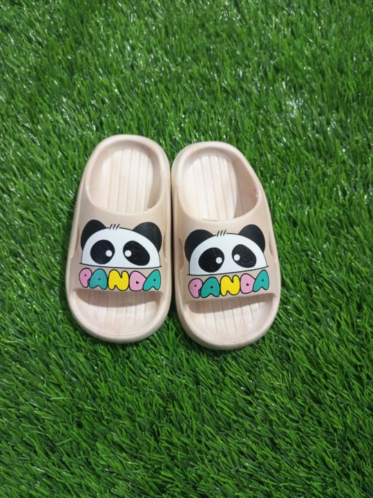 Unique design Kids fashion baby Cute Cartoon Panda Slippers Casual Slipper High quality Shoes Size :24 To 31