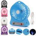 Summertime Outdoor Hand Fans with Three Modes of Speed Regulation, Compact and Silent Mini Fan Air Cooler, USB Charging Desktop Fans. 