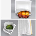 10Pcs Lunch Bag Thermal Insulation Aluminum Foil Disposable Food Delivery Pouch. 