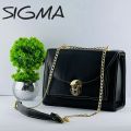 Sigma bags for girls unique design long metal chain. 