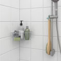 Original Ikea KROKFJORDEN Corner shelf unit with suction cup, zinc plated,. 