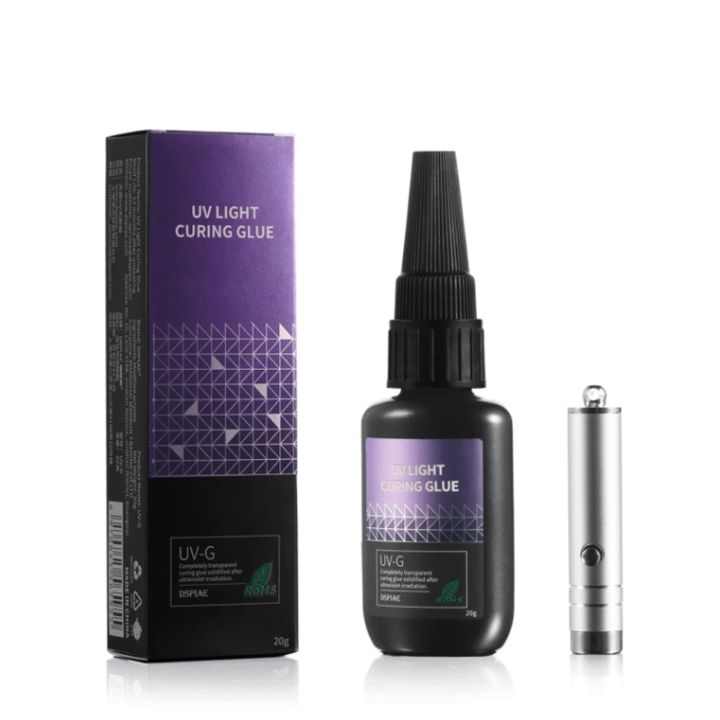DSPIAE UV Light Curing clear glue Solid Shadowless Adhesive UV-G UV-GT UV-GS touch dry 1min 200-400nm