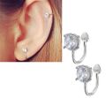2 Pieces 6MM Adjustable Non-Piercing Helix Earring. 