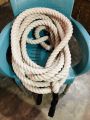 Premium White Cotton Battle Rope 1.5" Thick 38mm for Tug of War or Gym Battle Rop White Cotton Rope - Durable Hard Rope for Fitness Training in different sizes 10ft/20ft/30ft/40ft/50ft Manila Hemp Rope Jute Rope Battle Rope. 