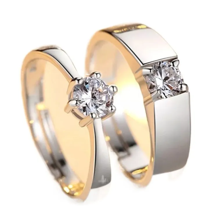 Couple%20Rings%20Pair%20Adjustable%20Love%20Couple%20Rings%20set%20Gift%20for%20Girls%20and%20Boys%20Silver%20%20High%20Quality%20Zircon%20Simple%20resizable%20-%20Image%204