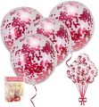 5pcs Confetti Balloons, Happy Birthday Balloons for Birthday Decoration as Birthday accessories. 