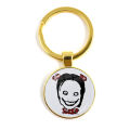 2021 New Style Jeff and Jane The Killer Pendant Keychain Creepypasta Creepy Pasta Ticci Toby Fashion Glass Key Ring Jewelry. 