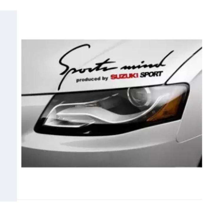 12 inch(black)Sports Mind Produced by SUZUKI SPORT Vinyl Decal sticker BLACK...car acessories..bumpers stickers and decals