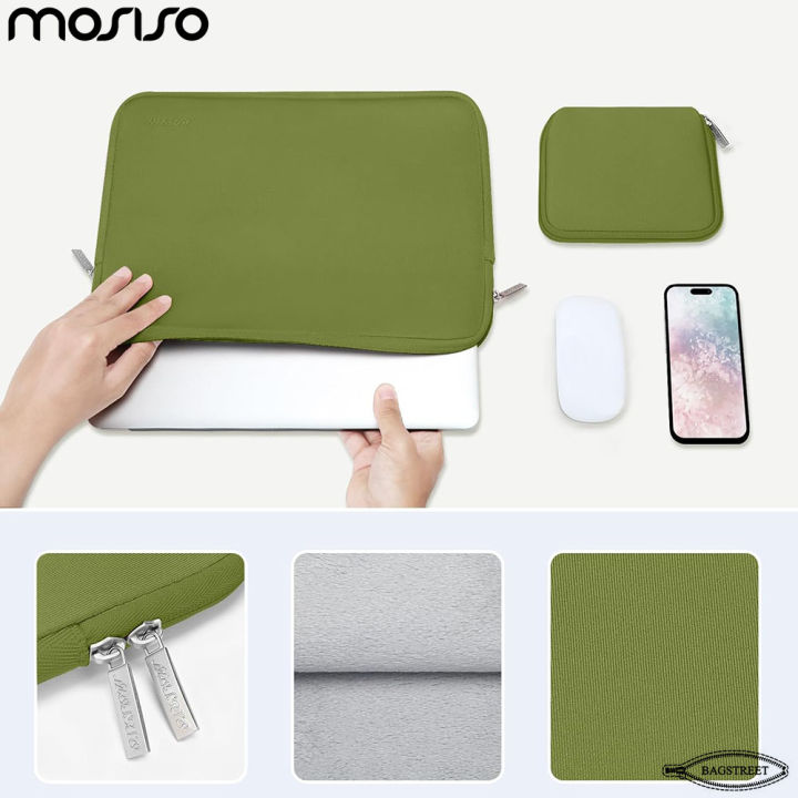 MOSISO%20Laptop%20Sleeve%2013.3"%20-%2014"%20Inches%20Compatible%20with%20MacBook%20Air/Pro,%2013.3-14%20inch%20Notebook,%20Compatible%20with%20MacBook%20Pro%2014%20inch%20M3%20M2%20M1%20Chip%20Pro%20Max%202024-2021,%20Neoprene%20Bag%20with%20Small%20Case%20-%20Image%203