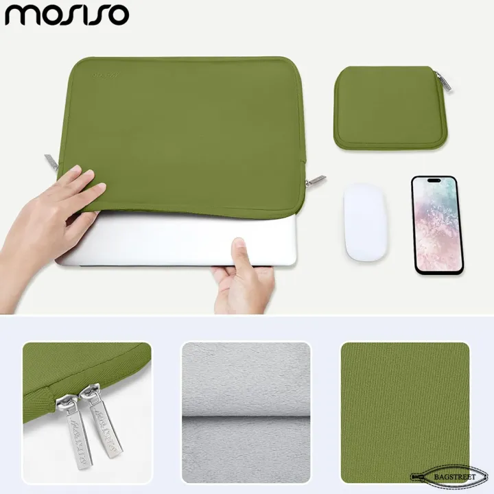 MOSISO%20Laptop%20Sleeve%2013.3"%20-%2014"%20Inches%20Compatible%20with%20MacBook%20Air/Pro,%2013.3-14%20inch%20Notebook,%20Compatible%20with%20MacBook%20Pro%2014%20inch%20M3%20M2%20M1%20Chip%20Pro%20Max%202024-2021,%20Neoprene%20Bag%20with%20Small%20Case%20-%20Image%203