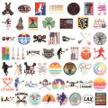 50pcs/set Lacrosse Goalie North American Sports Graffiti Stickers For Phone Luggage Laptop Diy Skateboard Car Kids Guitar. 