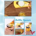 Jar Opener, Multi Function Bottle Opener Can Opener Easy to Find for Seniors with Arthritis, Women, Children, Elderly (Yellow) 5 in 1 lid jar opener, screw cap jar bottle opener, manual non slip, multifunctional. 