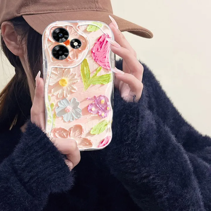 Phone Case Soft Shell VRQR Wave soft shell for Infinix Hot 30 Play NFC 30i Phone Case ...