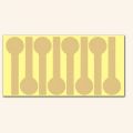 40pcs/lot Vintage Blank Long lollipop design Kraft paper Sticker for Handmade Products baking Gift seal sticker label. 