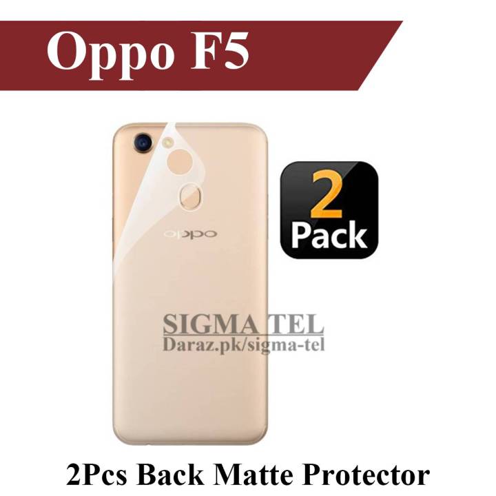 Pack Oppo F5 Back Matte Protector Premium Quality Soft Skin