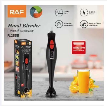 RAF Hand Blender,R.255B, 300W,Black