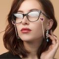 Mask Chain Love Crystal Hanging Neck Glasses Extender Chain Holder Rope. 