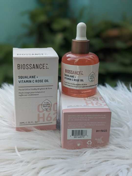 BIOSSANCE - SQUALANE + VITAMIN C ROSE OIL (30 ML)